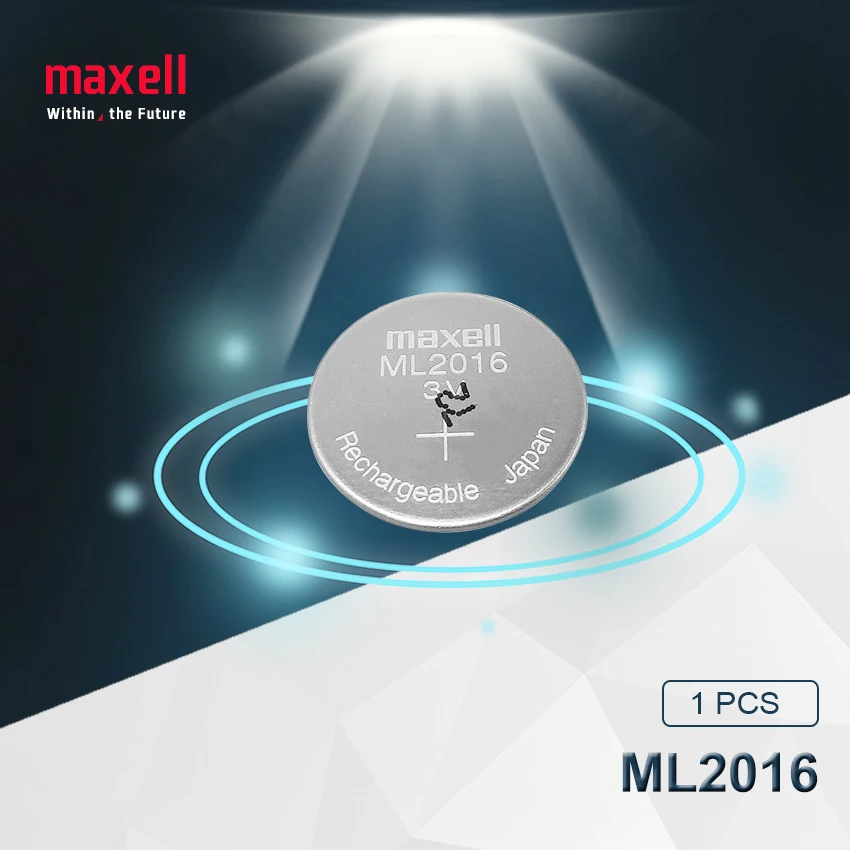 1 шт. Maxell ML2016 ML 3v литий-ионная аккумуляторная кнопка для монет CMOS аккумулятор RTC батареи