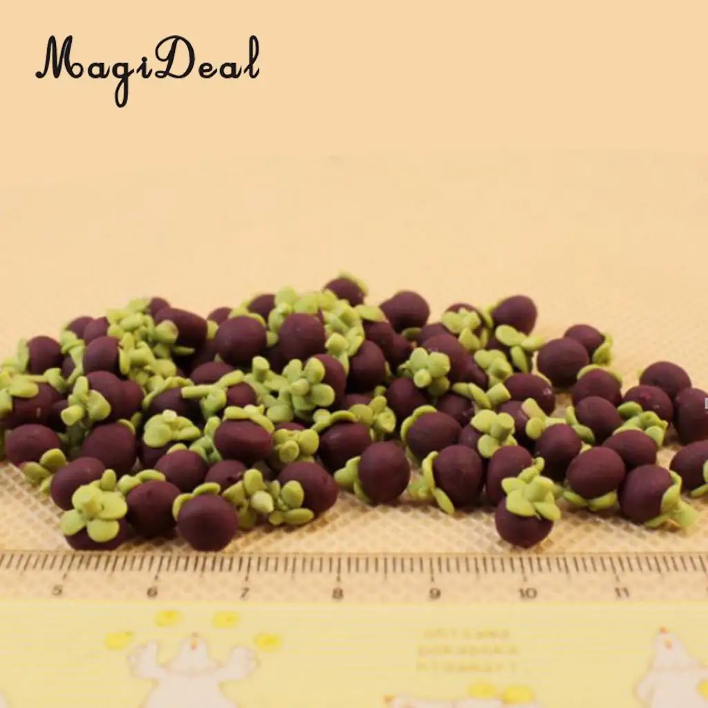 10Pcs/Lot Simulation Polymer Clay 1:12 Dollhouse Miniature Fruits Food Kitchen Restaurant Living Room Decoration Children Toys