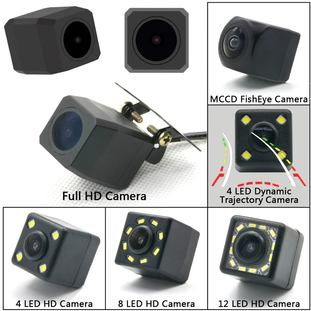Автомобильная CCD HD светодиодная резервная камера заднего вида ночного видения
