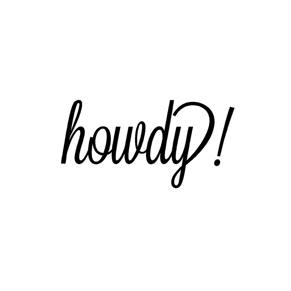 

Howdy Home Decor Wall Sticker Decal Bedroom Door Vinyl Art Mural
