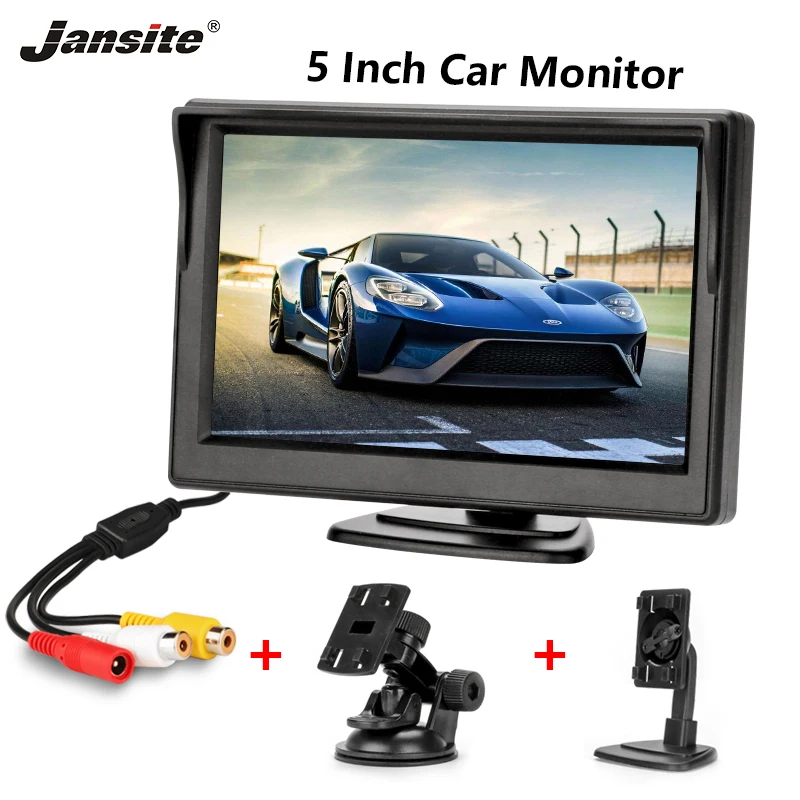 

Jansite 5" TFT LCD Car Monitor Display Wired Sun Visor Cameras Reverse Camera Parking System with Car Rearview Monitors for SUV