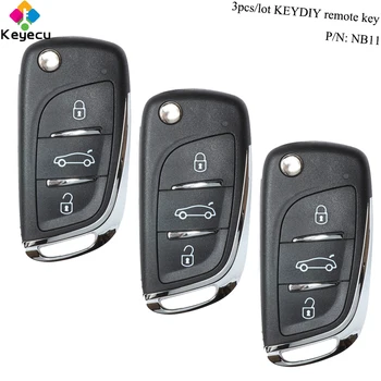 

KEYECU 3PCS/Lot KEYDIY Multi-functional Universal Remote Key- 3 Buttons / NB-Series - FOB for KD900 KD900+ URG200 - FCC ID: NB11