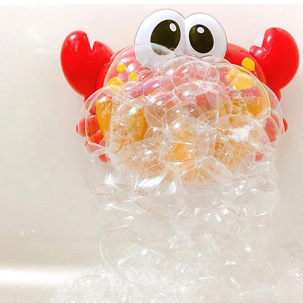 Lovely Crab Bubble Maker Baby Automated Spout Crab Bath Bubble Toy Gift with 12 Songs