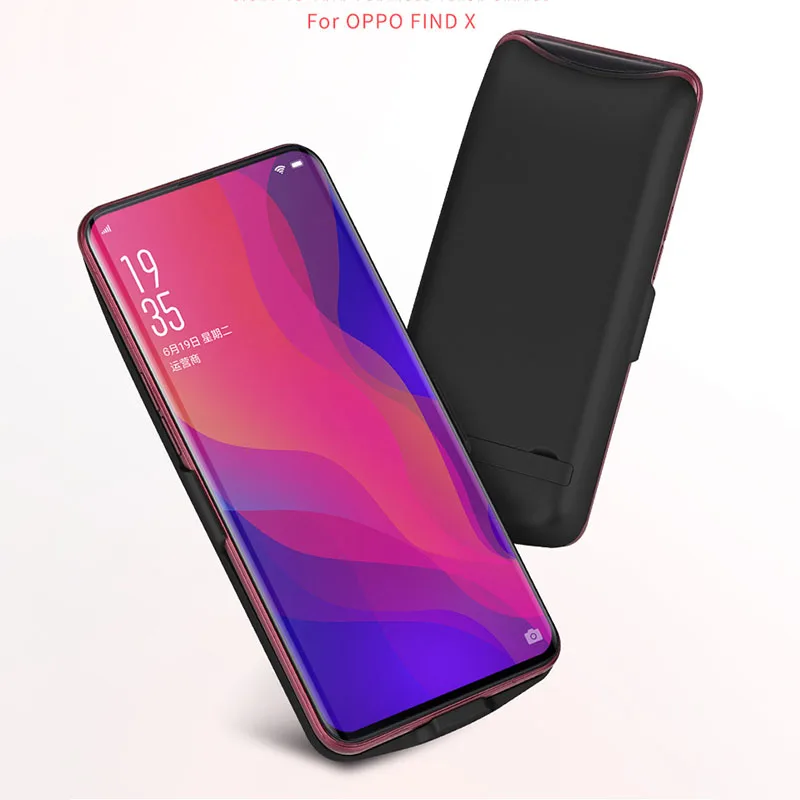 

6500mAh Battery Power Case For Oppo FindX External Battery Case Power Bank Pack For Oppo Find X Portable Charging Cover