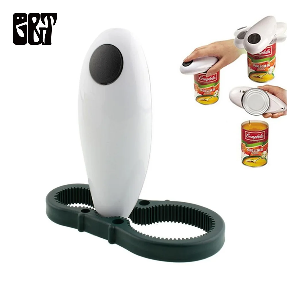Mini One Touch Automatic Jar Opener Tin Opener Bottle Wrench Nohands Battery Operated Canned