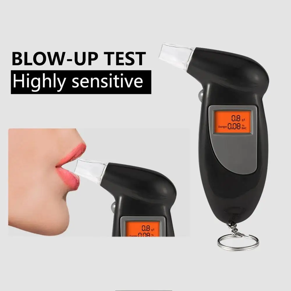 Digital Alcohol Breath Tester Breathalyzer Analyzer LCD Detector Backlight GLU
