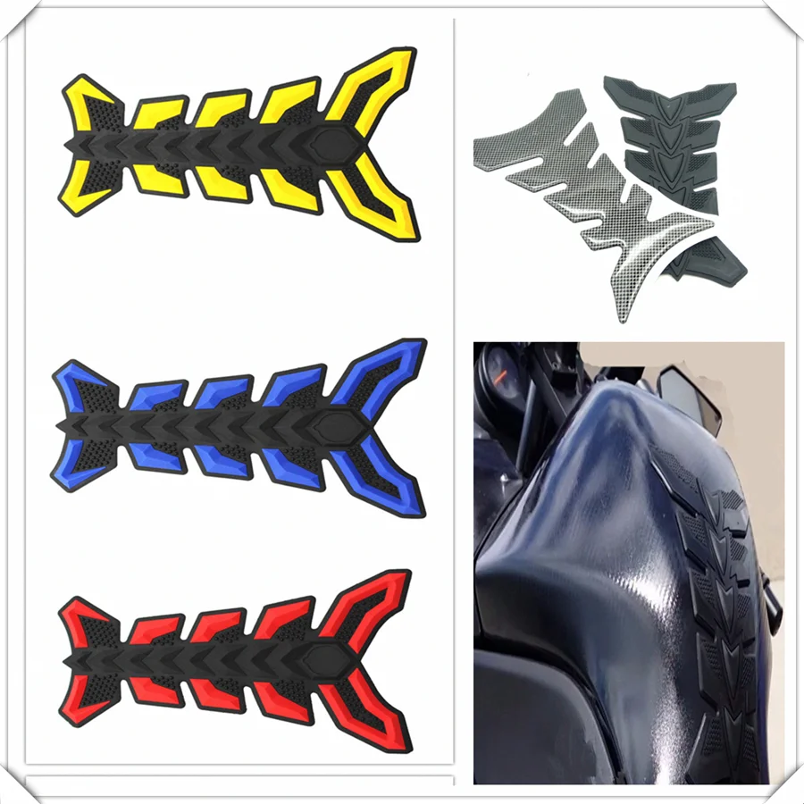 

Motorcycle fish Pad Oil Gas Fuel Tank Cover Sticker Decal for YAMAHA YZF 600R Thundercat R1 R6 R25 R3 FZ1 FAZER FZS 1000S