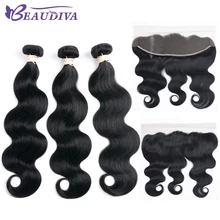 BEAUDIVA Pre Colored Human font b Hair b font font b Weave b font Bundles With