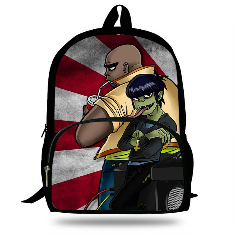 Новый рюкзак Gorillaz с мультяшным принтом школьные сумки для мальчиков и девочек