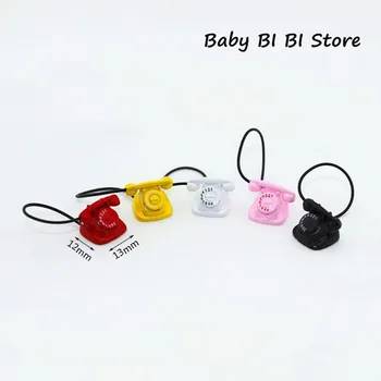 

Mini Retro Desk Phone Model Telephone With Rotary Dial 1:6 1:12 Miniature Doll House Accessories Decor DIY