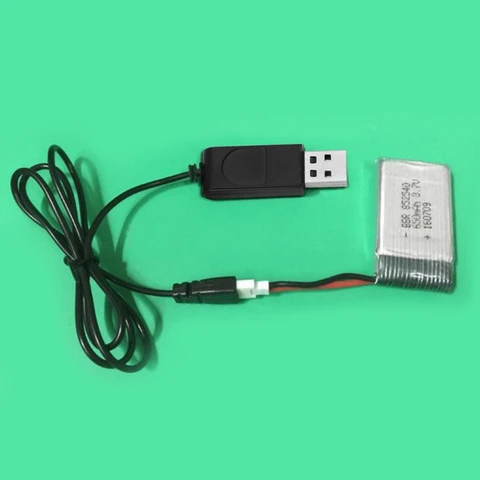 37V Battery USB Charger Cable for X5 X5C H107L H107C RC Quadcopter title=