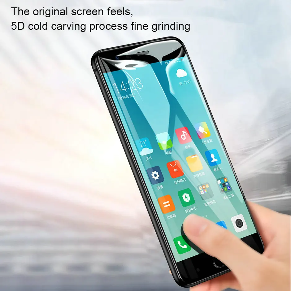 Glass For 5D Xiomi Xiaomi Redmi 5 Plus Note 5 Pro 4x Mi 8 SE 6 A1 Tempered Glass Full Cover 9H For Xiaomi 5x 6x Screen Protector (2)