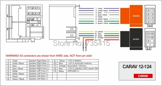 CARAV 07-003 Car Radio Installation Trim Fascia Panel