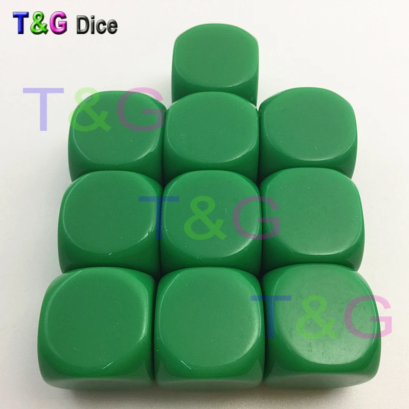 T & G 10 кубики/Комплект Высокое качество 16 мм Мульти Цвет D6 круглые углы кости белые гладких поверхностей для пользовательских печать или