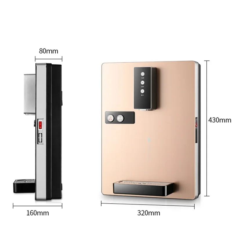 Multifunctional Hot/Cold/Ice Electric Water Dispenser 220V Wall Mounting Water Heater Water Cooler Drinking Fountain