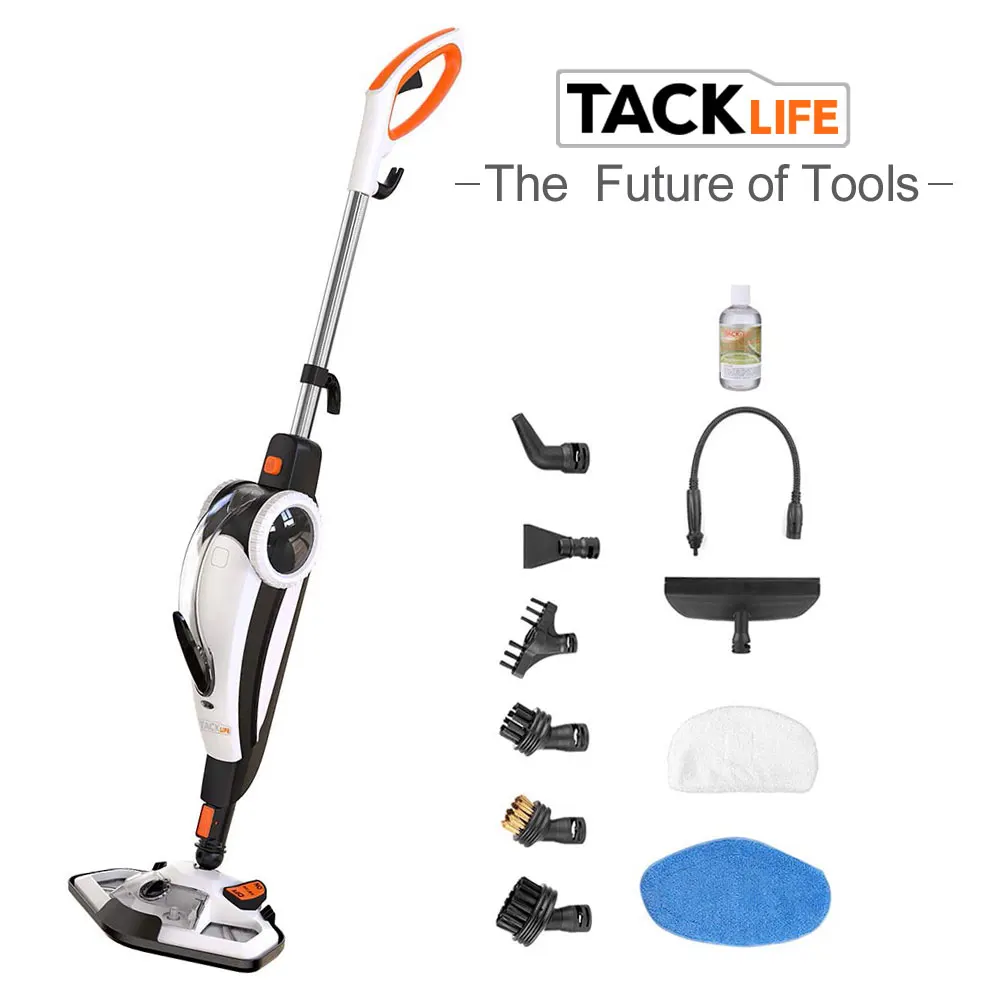

TACKLIFE Steam Mop Steam Cleaner Multi-function Floor Steamer 2 in 1 180 Degree Rotation Heating in 5 Seconds 380ML Water Tank