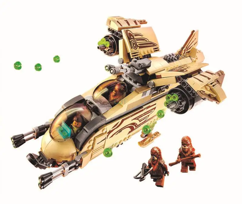 

New Bela 10377 Star Wars Wookiee Gunship Model Building Blocks Sets Wullffwarro Kanan Bricks