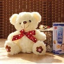 10 штук плюшевый мишка игрушка милый белый плюшевый медведь игрушка с цветком на ноги подарок кукла около 20 см 0195
