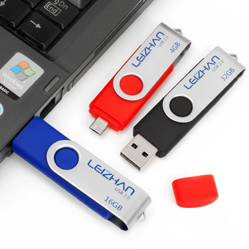  Multicolor micro usb Smart Phone 4GB 8GB 16GB 32GB 64GB USB Flash Drive Rotate U disk pen drive memory flash stick usb pendriver 