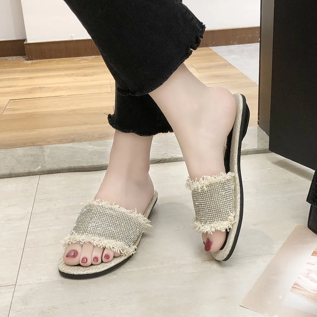 

Ladies Shoes Slipper Open Toe Heels Beach Sandals Casual Simple Light Breathable Comfort Shoes For Women Casual Zapatos De Mujer