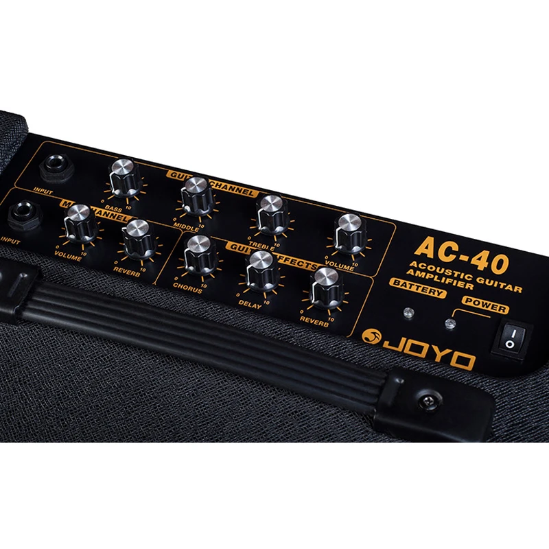 JOYO AC-40 40 Вт акустический усилитель для гитар 3 встроенные цифровые эффекты хора задержка реверберации богатый средний низкий Частотный усилитель