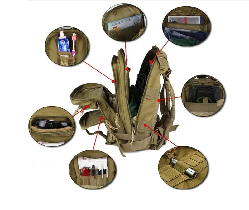 4 цвета 30L Открытый военный рюкзак тактический рюкзак Новое поступление Молл рюкзаки отдых Пеший Туризм треккинг Сумка