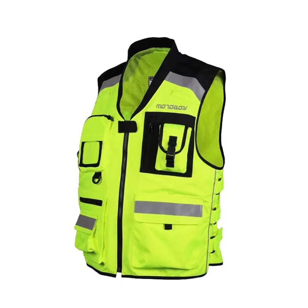 MOTOBOY Motorcycle Safety Security Visibility Reflective Vest Construction Traffic Cycling Outdoor Reflective Safety Travel MOTOBOY Motorcycle Safety Security Visibility Reflective Vest Construction Traffic Cycling Outdoor Reflective Safety Travel