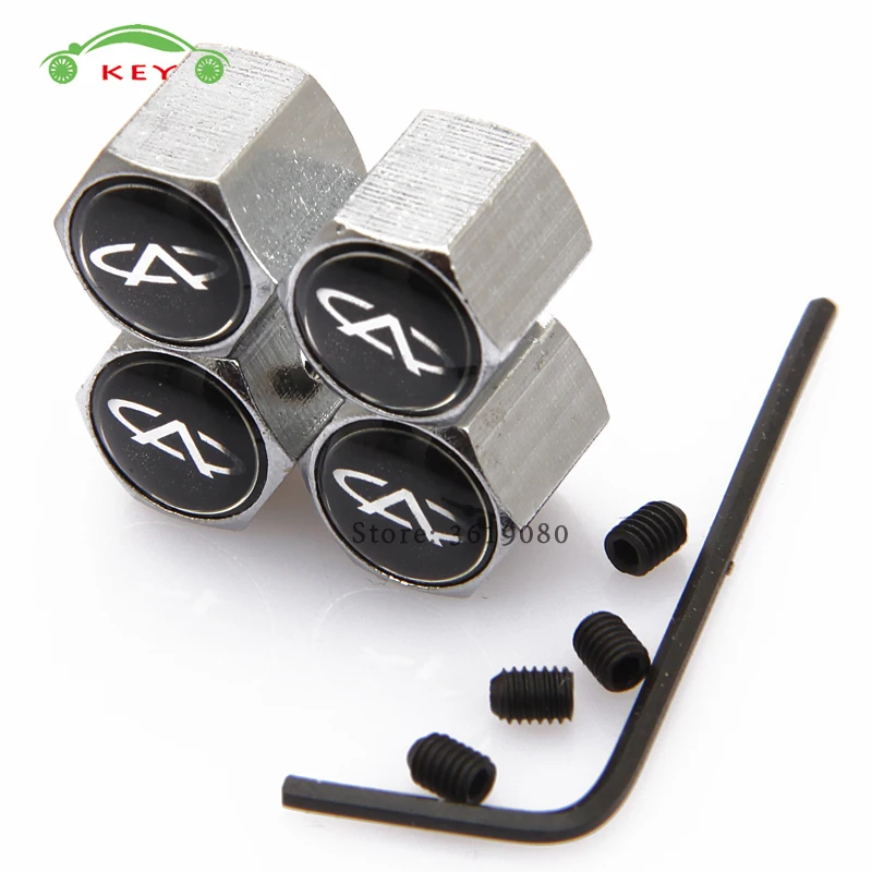 Car Accessories Metal Tire Stem Valve Caps Auto Wheel