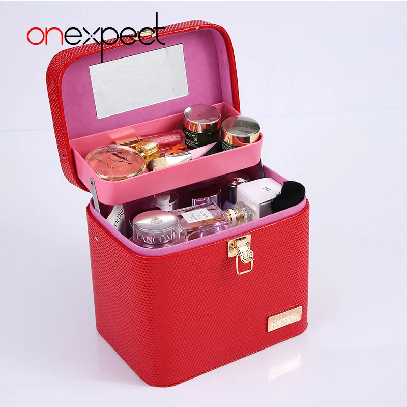 

onexpect Brand Suitcases Large Professional Cosmetic Case Organizer Nail Pattern Tool Box Storage Makeup Bag Necessaire Toiletry