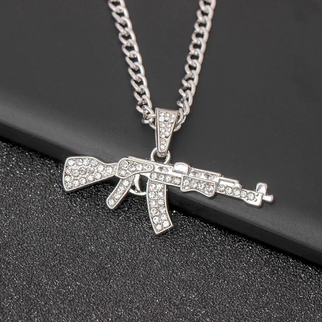 Buy Fashion Cool AK47 Gun Pendant Necklace Hip Hop
