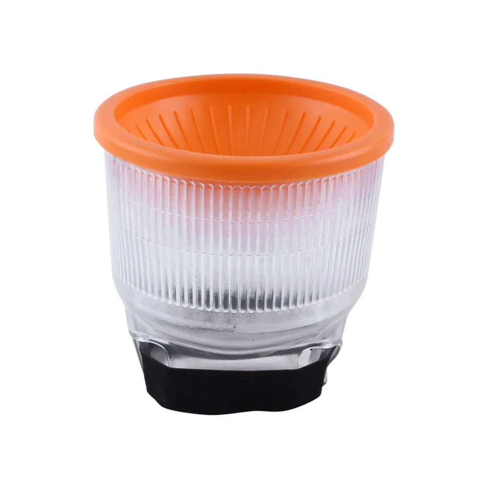 

Adjustable Cloud Lambency Flash Diffuser PVC Material With 2pcs Covers Orange & White Dome Set For Flash Speedlite