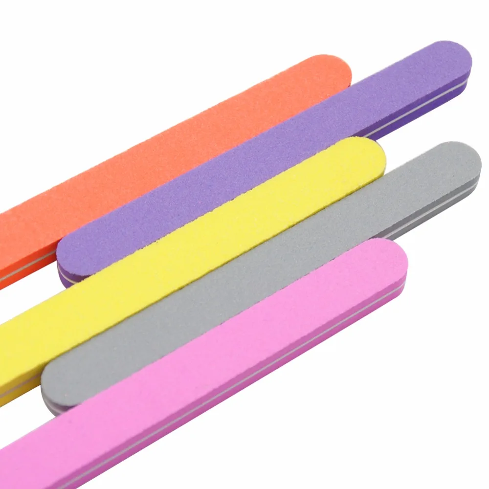 

COSCELIA 5Pcs/Set Nail File For Acrylic UV Nail Art Tips Manicure Pedicure Sanding File Nail Art Decorations Tools For Manicure