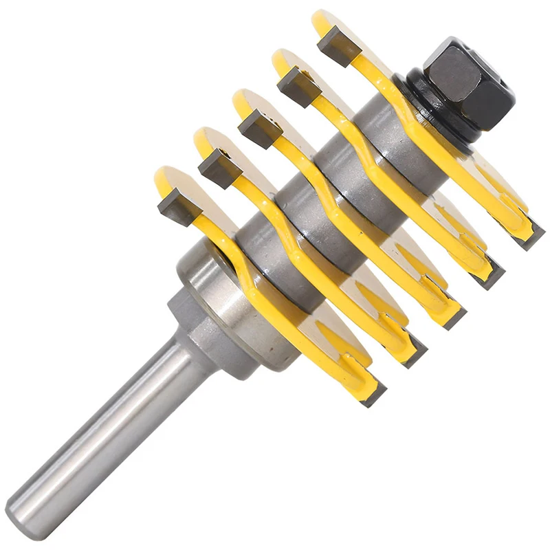 1//2/" Shank Box Finger Joint Router Bit Woodworking Cutter 5 Blade 3 Flutes SALE