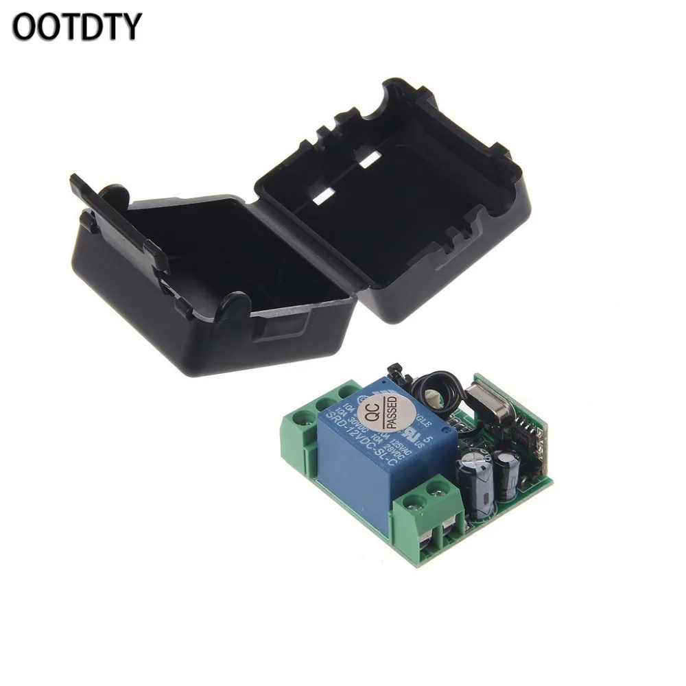 OOTDTY DC 12V 10A 433MHz Беспроводной RF релейный пульт дистанционного управления приемник передатчик Комплект