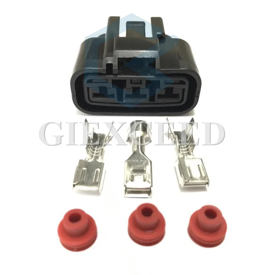 

2 Sets 3 Pin Power Cord Female Connector QLW-A-3F-B QLW-A-3F-GR QLW Left Slot Automotive Connector Auto Fan Socket For Honda