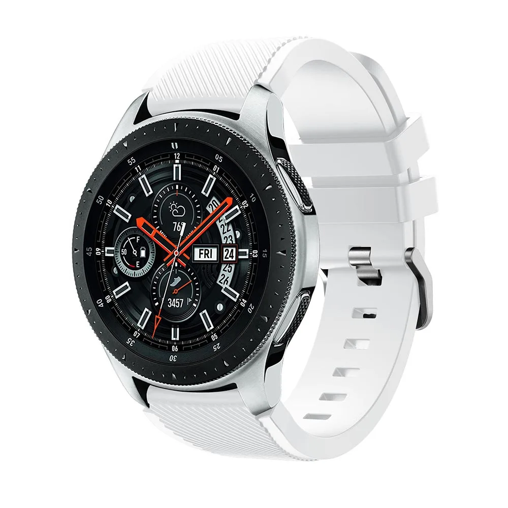 Galaktika 46mm Óraszíj Kicserélés szilikon szíj számára samsung fogas S3 22mm Sportág Karcsat számára samsung Galaktika 46mm SM-R800 nézni