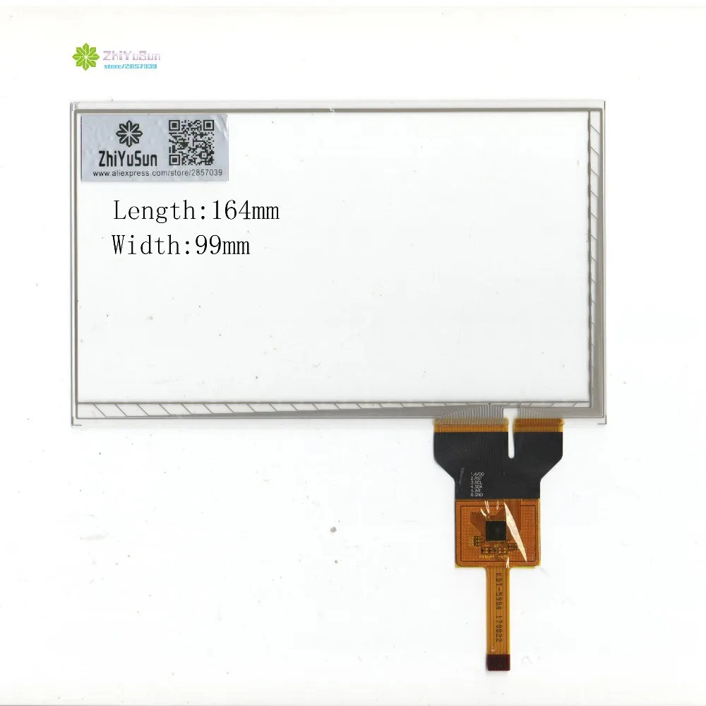 

ZhiYuSun KDT-5904 164mm*99mm 7inch NEW touch screen panel 164*99 TOUCH glass sensor for DVD car Capacitive touch screen