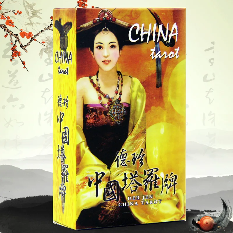 

78pcs Der Jen China Tarot cards Chinese Style Board game Tarots card deck divination for New player English&Chinese version