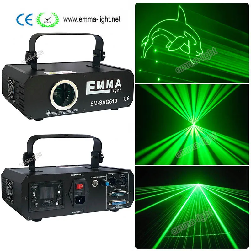 

1W Green Single Color Animation PC Controlled Laser Lighting/Laser Show System Stage Lighting Projector