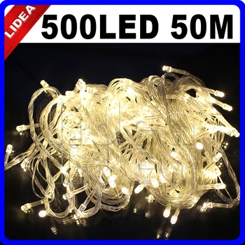 

50M 500 LED 9 Colors Wedding Holiday New Year Xmas Navidad Fairy String Decoration Outdoor Garland LED Christmas Light CN C-35