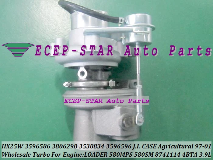 HX25W 3596586 3806298 3538834 3538993 3596596 Turbo Turbocharger For J.I. CASE Agricultural 1997-01 4BTA 3.9L 116HP (2)
