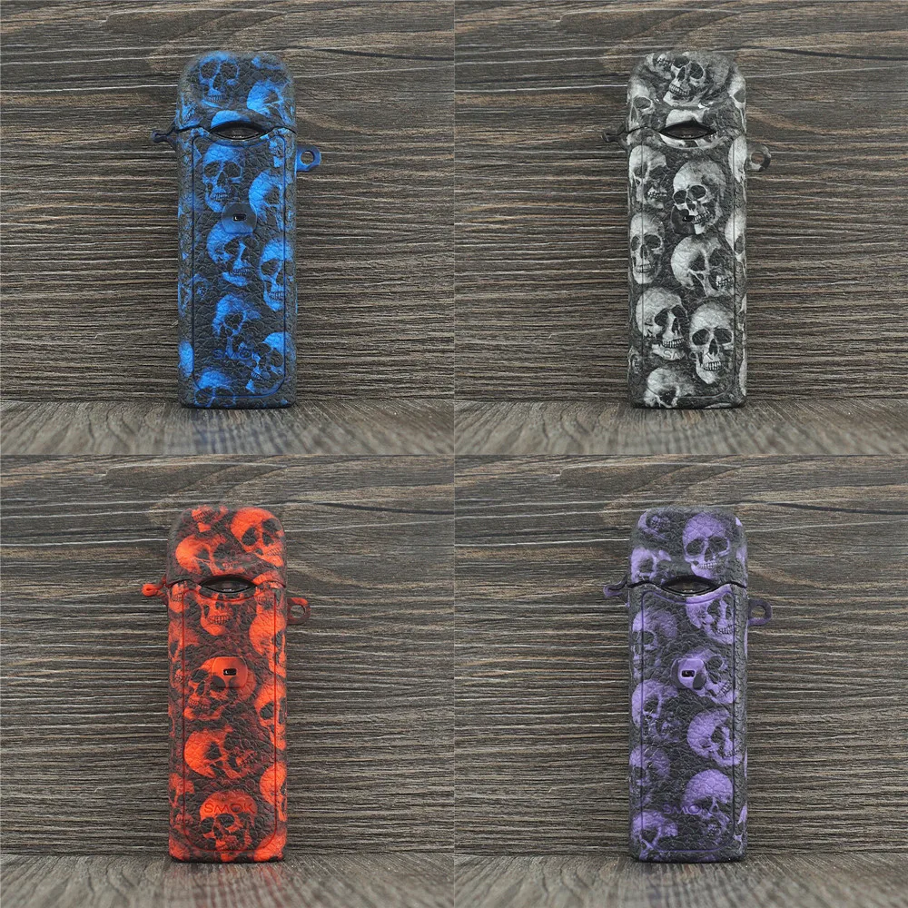 

2pcs Smok Nord skull Silicone case Texture Case Kit Box Mod Protective Rubber Silicone Sleeve Cover Wrap Skin Decal