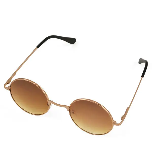 Braun Hippie Runde Specs Brille Sonnenbrille Fancy Kleid