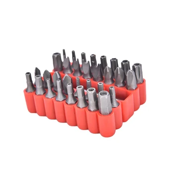 

Security Tamper Proof Torx Hex Star Bit Set Magnetic Holder Screwdriver Bits Torx Hex Star Tamper Proof Screwdrivers Bit 33Pcs