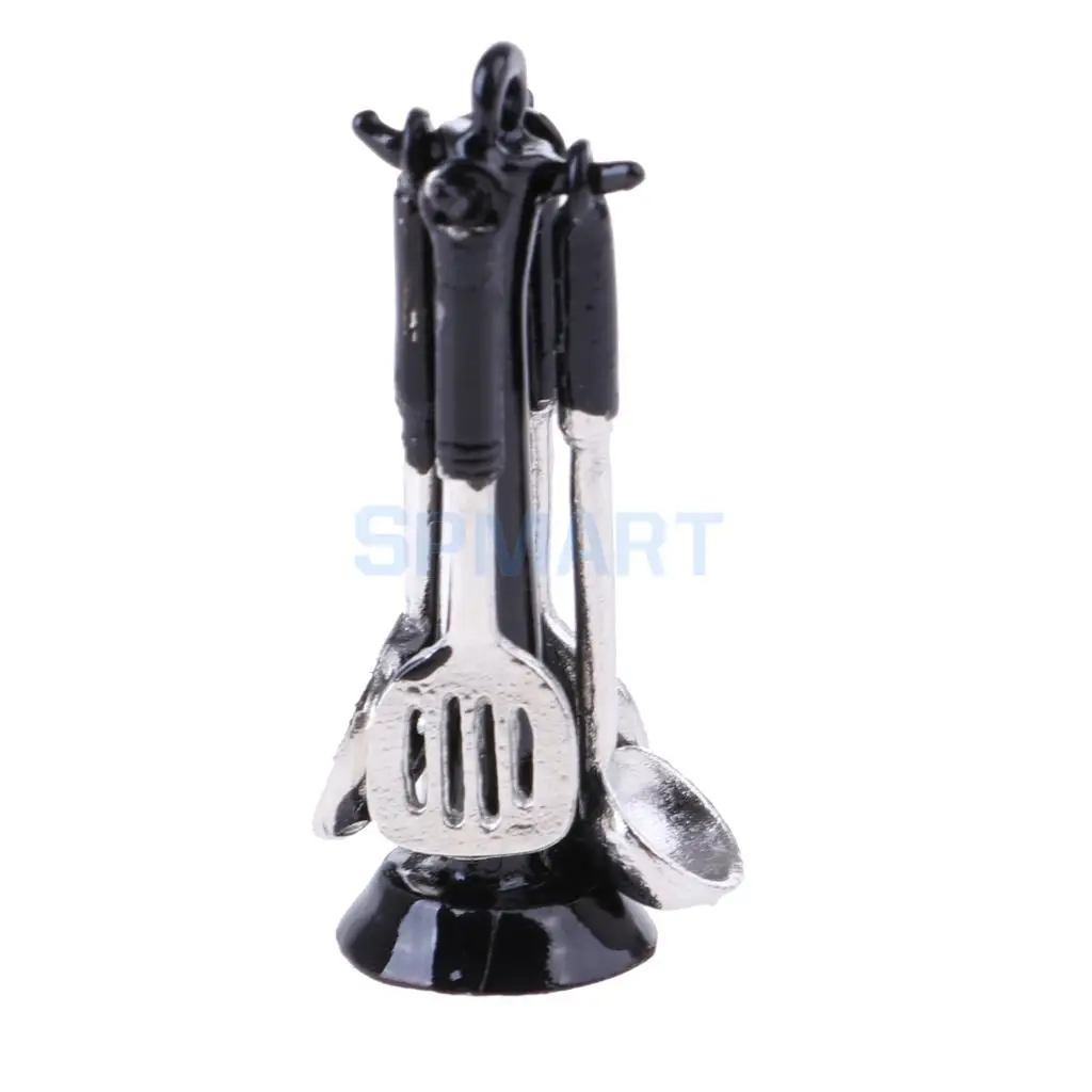 MagiDeal 1/12 Scale Dollhouse Miniature Cooking Utensils Tools for Dolls Kitchen Interior Decor Accs Children Pretend Play Toys