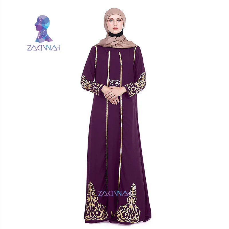 ZK004 Zakiyyah модное мусульманское платье на Ближнем Востоке Рамадан мусульманская