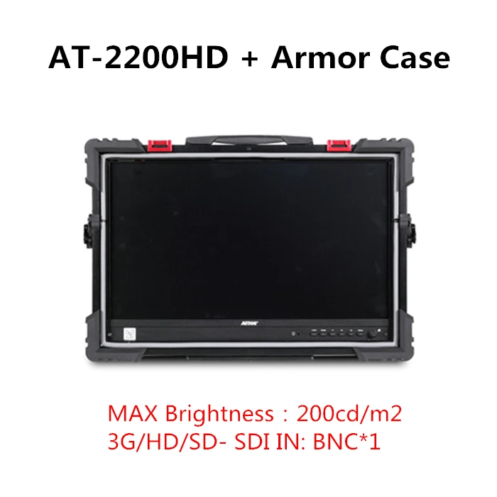 AT-2000HD with Case RUIGE Action AT-2150HD широковещательный монитор 21," монитор с корпусом монитор HD SDI 1920*1080 1200cd/m2 SDI HDMI Tally - Цвет: AT-2000HD with Case