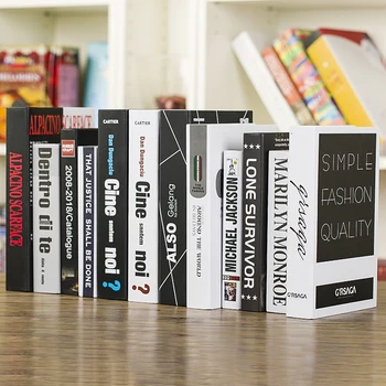 

Simple modern Fake Book decoration decoration simulation Cafe Americano bookcase shop window display 12pcs