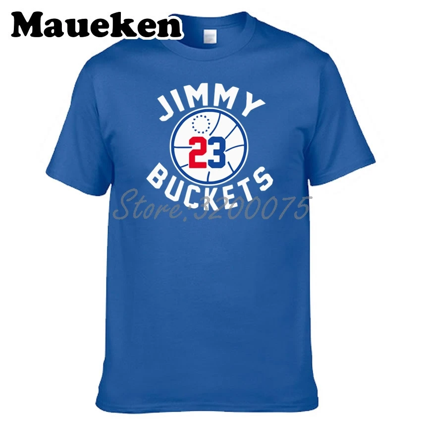 Мужская футболка с круглым вырезом Jimmy Butler 23 ведра Филадельфия Футболка мужская
