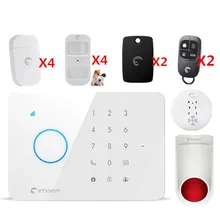 Etiger умная GSM сигнализация для деревенской безопасности охранная сигнализация система SMS и приложение дистанционное управление интеллектуальная система сигнализации